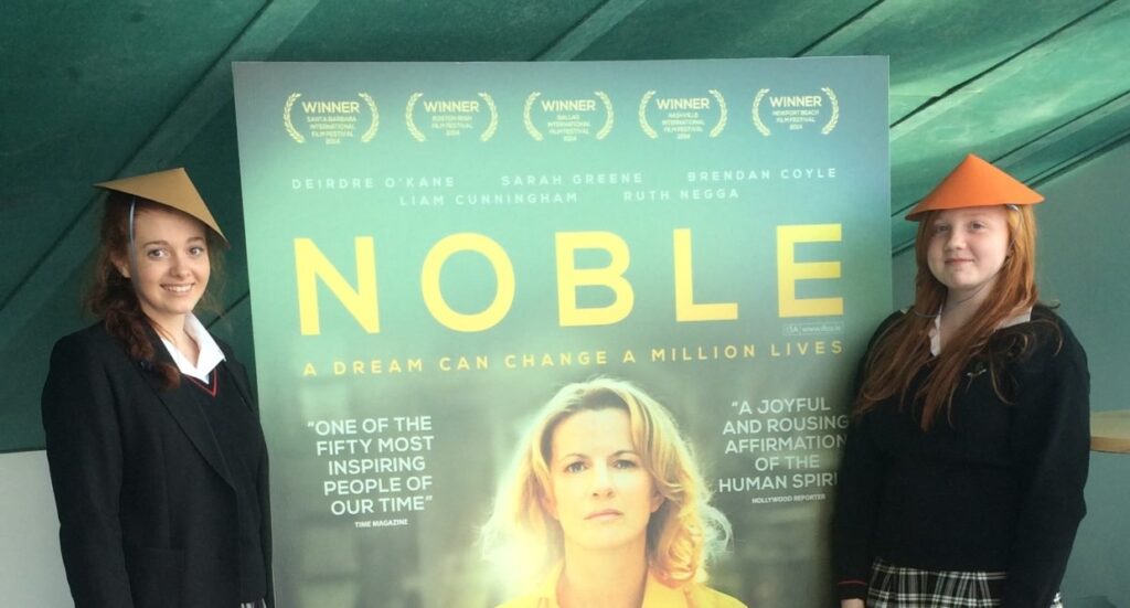 Transition Year students attending the screening of the film Nobel
