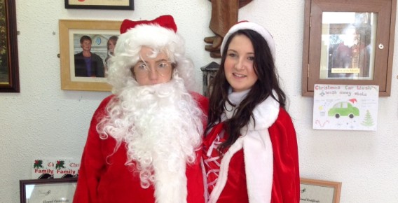 Santa & Ms Claus visit Currylea