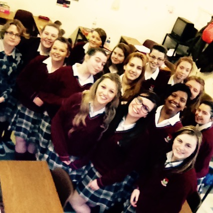 First and Second Year SPHE students celebrate Safer Internet Day 2015 with their Safer Internet Day class selfies. It's everyone's responsibility to recognise cyber bullying when they see it and it's up to everyone to do something about it!