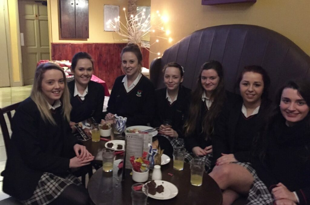 Leaving Cert Prefects and Student Council enjoyed their ‘Thank You’ lunch