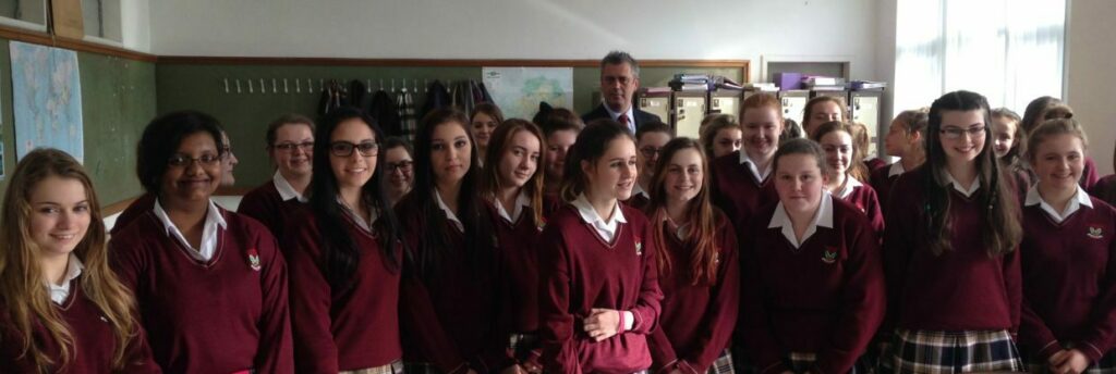 Colm Keaveney, TD’s, talks to our Junior Cert CSPE classes